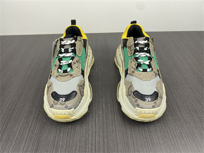 Gocci x BLCG The Hacker Project Triple S Beige Green Yellow  681067 UMO20 9766