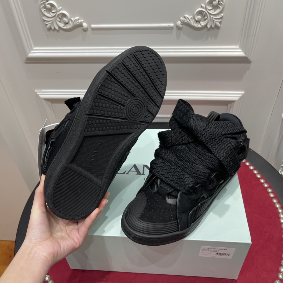 Lanvon Curb Sneaker All Black