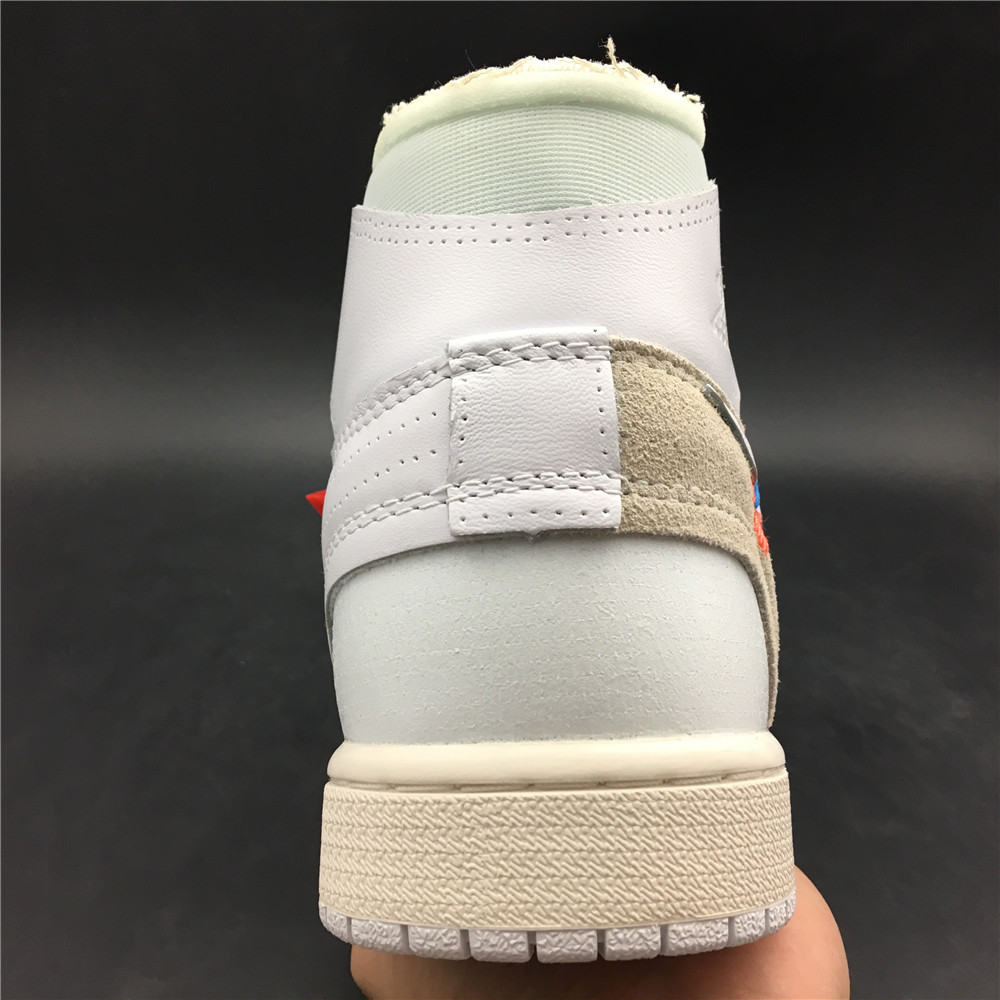 OFF-WHITE x Air Jordan 1 “White” AQ0818-100